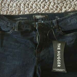 Liverpool hugger straight dark jeans never worn with tag. Size 10